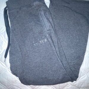 Gray Victoria Secret Wide Leg Sweatpants